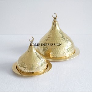 ชุดโดมอาหารรุ่นพิเศษสำหรับงานหนัก2ชิ้นเนื้อชุบทองเกรดสูงจากอินเดีย - Product Image 1