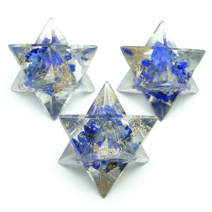 Lapis Lazuli orgone merkaba Star-reiki เครื่องมือรักษาสมดุลและจักระ-Premium Lapis Lazuli orgone 8 Point merkaba - Product Image 2