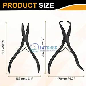 อุปกรณ์ต่อผมประดับด้วยลูกปัดสแตนเลสสตีลอุปกรณ์ต่อผมแบบ Micro Link BEAD คีมปากนกแก้ว - Product Image 4