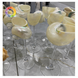 Trendy Shell Cup Tasse de service à cocktail naturel faite à la main pour les stations balnéaires Bars Événements OEM Prêt à l'exportation - Product Image 3