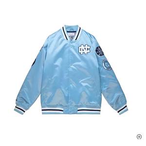 Hombres Ropa Personalizada Cómoda Satén Bomber Varsity Chaqueta - Product Image 5