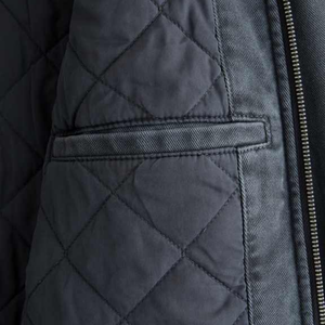 Veste d'hiver à la mode, veste décontractée en coton lavé pour homme veste coupe-vent en toile chaude pour homme - Product Image 4