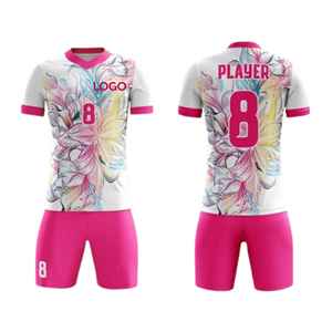 Conjunto de camisetas y pantalones cortos de fútbol con logotipo de equipo personalizado, uniformes deportivos de secado rápido para adultos y niños, venta al por mayor - Product Image 4