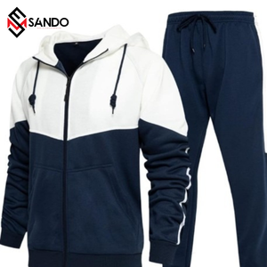 ชุดเซ็ตเสื้อฮู้ดและกางเกงวอร์มผ้าฝ้าย 100% คุณภาพสูงสำหรับผู้หญิง ระบายอากาศได้ดี เหมาะสำหรับฤดูใบไม้ร่วงและฤดูหนาว แบบสวมใส่สบายๆ มีซิป สไตล์ลำลองและสปอร์ต ไซส์พลัส - Product Image 2