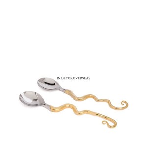 Servidor de pastel de Metal de calidad superior chapado en oro de alta calidad y cuchillo de La India al precio más bajo - Product Image 4