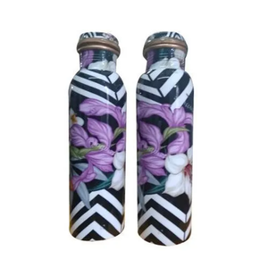 Copper <b>Water</b> <b>Bottle</b> Unique Style Yoga Best Quality Advance Leak-Proof Flower Enamel Printed <b>Bottle</b> Best Price - Product Image 1