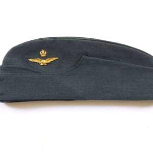 Sombrero RAAF de alta calidad para hombres y mujeres, negro y azul oscuro con bordado 3D de acento trenzado plateado para viajes al aire libre y escenas Casuales - Product Image 1