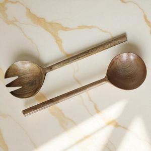 Ensemble d'ustensiles en bois, artisanat naturel, écologique, jetable, spatule de cuisine, cuillère, ensemble de haute qualité, 40-60 pièces - Product Image 4