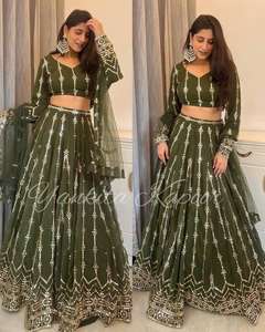 คอลเลกชัน choli ดีไซเนอร์พิเศษฤดูร้อนกับ dupatta georgette หนัก faux กับงานปักหนักสำหรับผู้หญิง - Product Image 1