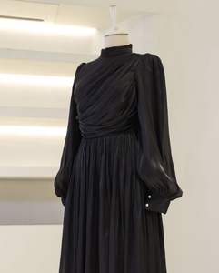 ชุดใส่สวดมนต์แขนยาวผ้าไหมแก้วสำหรับผู้ใหญ่ผู้หญิง - Product Image 5