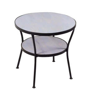 2025 Wooden Center <strong>Table</strong> Modern Double Layer Round Top Metal Frame Center <strong>Table</strong> Modern Living Room <strong>Sofa</strong> Side Accent <strong>Table</strong> - Product Image 3