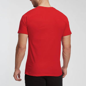Vente en gros impression personnalisée 100% coton Fitness T-Shirt hommes été sans manches GYM T-Shirt OEM personnalisé Plus Size Options - Product Image 4