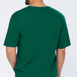 Conception personnalisée T-shirt graphique imprimé Tee Mock Neck Heavyweight 100% Cotton Breathable Anti-Wrinkle Boxy Cropped T Shirt Men's - Product Image 6