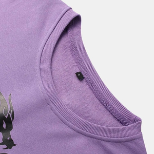 Nuevo estilo de ropa de calle Color sólido hombres serigrafía sudadera/precio barato hombres serigrafía sudadera transpirable - Product Image 3