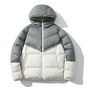 Fabricant de vestes en duvet Logo personnalisé Vêtements d'hiver de haute qualité Veste doudoune de luxe pour hommes Veste d'hiver brodée - Product Image 2