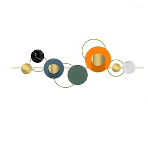 Luxury Small Metal Home Hotel <b>Office</b> Decorative Figurines High <b>PC</b> Felt Living Room Background Wall Bedside Pendant Decoration - Product Image 1