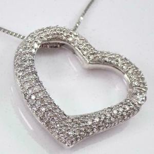 925 plata esterlina moissanita corazón forma diamante colgante fiesta desgaste colgante - Product Image 3