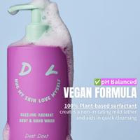 DEARDOER DAZZLING RADIANT MOISTRUZING BODY HAND WASH 300ml Vegan Glutathione Cosmétiques coréens Rafraîchissant Parfumé Fabriqué en Corée