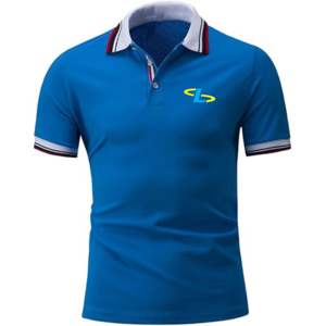 Camiseta de cuello de Polo de Golf para hombre en blanco liso de alta calidad Logotipo de sublimación Polos de talla grande para hombre - Product Image 3