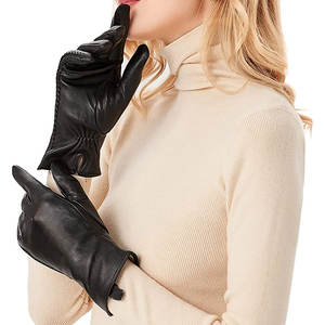 Gants en cuir imperméables sur mesure professionnels pour un usage quotidien Gants en cuir décontractés les plus vendus avec logo personnalisé - Product Image 2