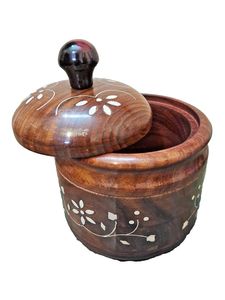 Juego de 1 tarro de madera con tapa al vacío para almacenamiento de condimentos de té de azúcar, cocina, accesorios elegantes para utensilios de cocina, cubierta - Product Image 3