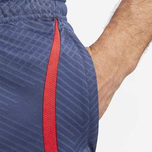 Pantalones cortos deportivos azul marino para hombre con rayas laterales Rojas Pantalones cortos de entrenamiento atlético de secado rápido Cintura elástica Ropa de gimnasio Envío DDP - Product Image 4