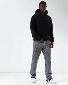 Custom Heavy Weight Cotton Pullover Mens Essentials High Street Hip Hop Oversized Plain Hoodies No String - Product Image 6