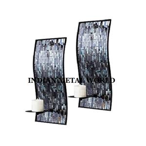 ผู้ออกแบบเชิงเทียน Votive ติดผนังเหล็กแข็งแฮนด์เมดขนาดที่กําหนดเองผู้ถือเทียนเหล็กโดยซัพพลายเออร์อินเดีย - Product Image 1