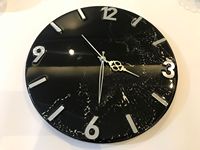Horloge murale en résine personnalisée, belle horloge d'art faite à la main, horloge murale d'art faite à la main sans verre pour la cuisine de la maison