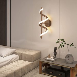 Luz de pared decorativa en espiral para pared, estilo moderno para pasillo, entrada, pasillo, sala de estar, mesita de noche, lámpara de lectura Simple - Product Image 5