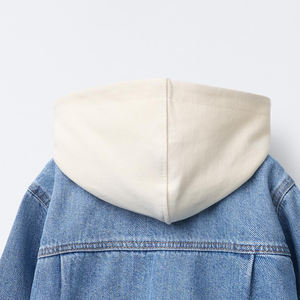 Latest Best Quality Loose Fit Hooded <b>Denim</b> <b>Jacket</b> <b>For</b> <b>Girls</b> Cheap Rate Trendy Designs And Outfits Fashionable <b>Jackets</b> <b>For</b> <b>Girls</b> - Product Image 6