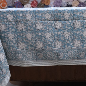 Elegant Handmade Floral Hand Block Printed <b>Table</b> <b>Cloth</b> Organic Cotton Ideal for Weddings Daily Use Eco Friendly Home Decoration - Product Image 4