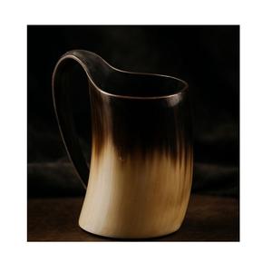 Taza de cuerno auténtica, jarra vikinga medieval rústica, artesanal, coleccionable, para cerveza, café, té, hidromiel, regalo - Product Image 2