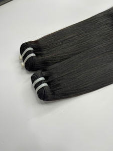 Alta calidad 100% Remy doble dibujado vietnamita virgen extensiones de cabello máquina doble trama Color Natural Super hueso onda Natural - Product Image 6