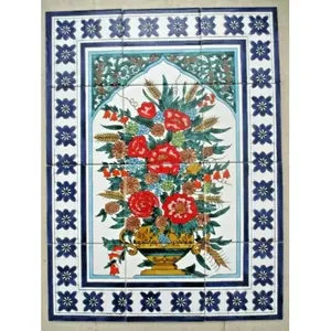 18 \ "X 24 \" Azulejo de cerámica Arte Mosaico Mural Panel 45cm X 60cm Florero Backsplash Murales de pared - Product Image 1
