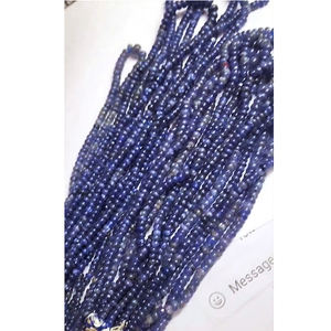 13 brins de perles rondes lisses en Tanzanite naturelle 6x4mm, 1430 carats, 16 pouces, pierres précieuses en gros, perles pour collier de bijoux pour femmes - Product Image 5