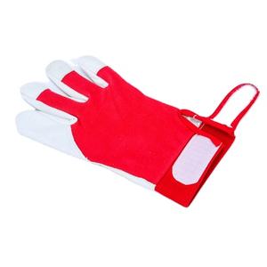 Blue Stretch Fabric Sheep/Goat Grain <b>Leather</b> Palm Work Driver <b>Gardening</b> <b>Gloves</b> Anti-Chemical Anti-Static Silicone-free - Product Image 3