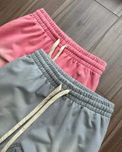 Joggers personnalisés pantalons en coton hommes broderie Jogging blanc surdimensionné français éponge bouffée impression piste hommes pantalons de survêtement Baggy - Product Image 2