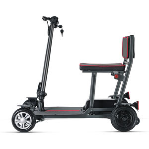 <span class=keywords><strong>Scooter</strong></span> elettrico per anziani Ultra leggero in lega di alluminio 4 ruote <span class=keywords><strong>Scooter</strong></span> per la mobilità con doppia batteria - Product Image 4