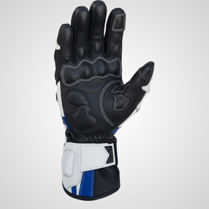 Gants de course de moto en cuir professionnels personnalisés, protection des jointures en fibre de carbone. - Product Image 6
