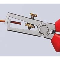 Alicates pelacables cromados KNIPEX de 160 mm con empuñaduras multicomponentes y resorte de apertura - Product Image 6
