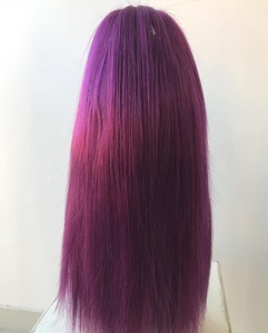 Unprocessed Single Drawn Straight Purple 4x4 Closure Soft Shine Smooth <b>Top</b> Selling High Quality Human Hair Wig Extensions Vendor - Product Image 4