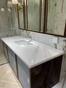 Meubles de salle de bain, ensembles de salle de bain, lavabos de salle de bain, pierre de quartz, surface solide en pierre, fabriqué au Vietnam - Product Image 5