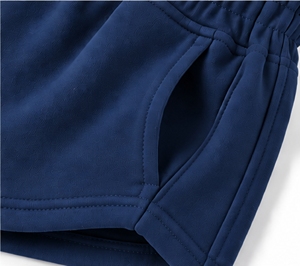 Index Sportswear <b>Women's</b> <b>Navy</b> Shorts <b>Skirt</b> High Waist Elastic Breathable Pockets Right Leg Logo Sporty Style Knitted Polyester - Product Image 5