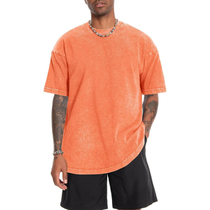 เสื้อยืดโอเวอร์ไซส์ผู้ชาย ผ้าฝ้ายพรีเมียม ทรงหลวม ไหล่ตก สไตล์ลำลอง สตรีทแวร์ - Product Image 2