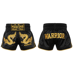 Pantalones Cortos de Muay Thai Bordados Tradicionales, Pantalones Cortos de Entrenamiento de Boxeo de Satén Personalizados, Ropa de Lucha de Kickboxing y MMA, Unisex, Elásticos, para Adultos - Product Image 3
