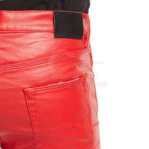 Pantalones de Cuero para Hombre de Alta Calidad, Estilo Casual, Color Sólido, Pantalones de Cuero para Hombre Más Vendidos - Product Image 5