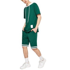 Ensemble de shorts décontractés unisexes pour hommes en coton délavé, personnalisables, séchage rapide, respirants, écologiques, pour le sport d'été - Product Image 3