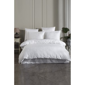 Ensemble de housse de couette Varol Lyocell 4 pièces 160x240cm Motif uni Usage domestique pour une personne Lavable en machine - Product Image 1