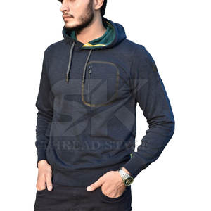 Sudaderas con capucha de algodón personalizadas atléticas a la moda para hombre, sudadera deportiva, jersey de lana de Color sólido, Sudadera con capucha para hombre - Product Image 1